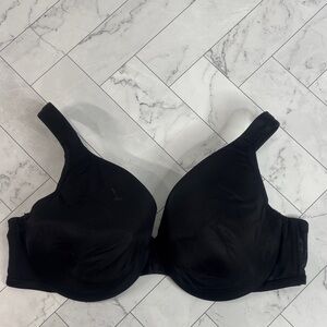 NWOT Cacique Lane Bryant Womans Bra Black Full Coverage UNDERWIRE 42C